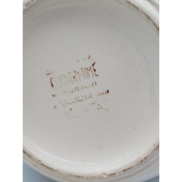 Ben Seibel Coffee Pot Pfaltzgraff COUNTRY-TIME Mid Century Rare Cream & Brown - Picture 12 of 12